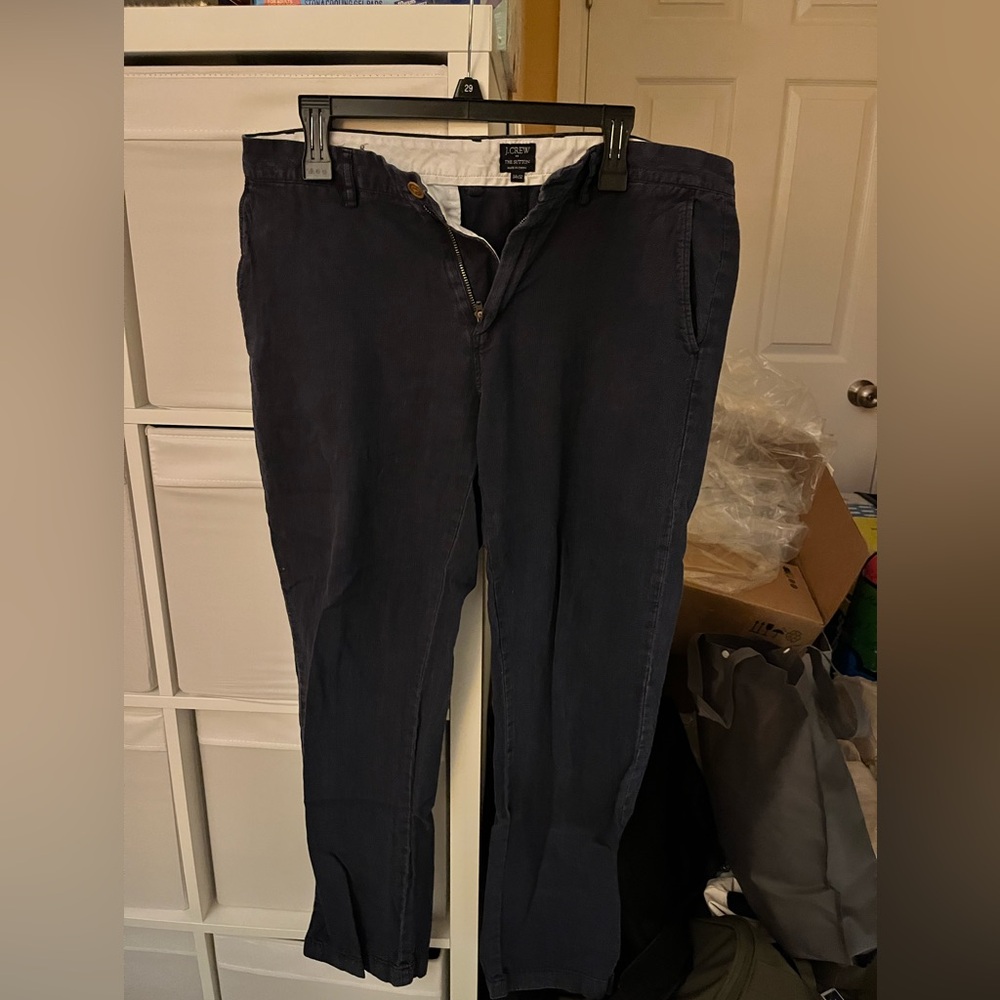J Crew Navy Chino Pants (34 x 32) - Cotton, Soft